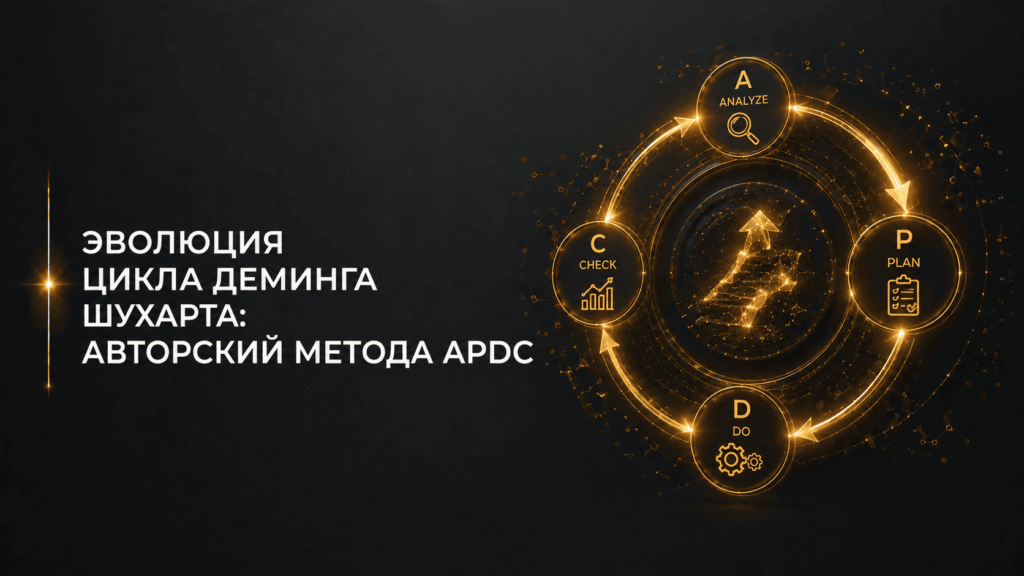 Эволюция цикла Деминга Шухарта PDCA: Обзор метод APDC